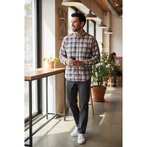 PATAGONIA Fezzman Button Down Long Sleeve Shirt Organic Cotton Men's XL